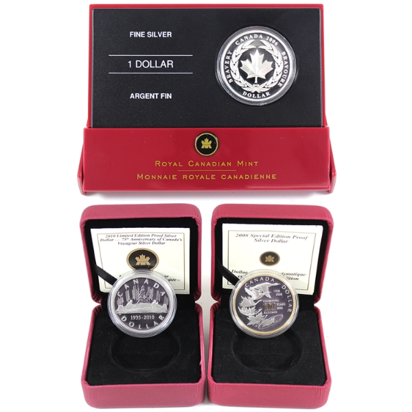Group Lot of 2006-2010 $1 Special & Limited Edition Proof Silver Dollars
