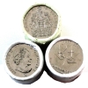 Image 1 : Rolls 50-cent 2015, 2016 & 2017 Canada 150th Special Wrapped Rolls of 25 pcs. 3 Rolls. 