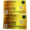 Image 2 : 1g Financial Fitness 999.9 Gold Bars Issued in Cards. 2pcs. (Tax Exempt)
