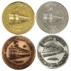 Image 1 : Group Lot of ST. Thomas Ontario, Railway Capital of Canada Tokens in Different Metals. 4pcs.