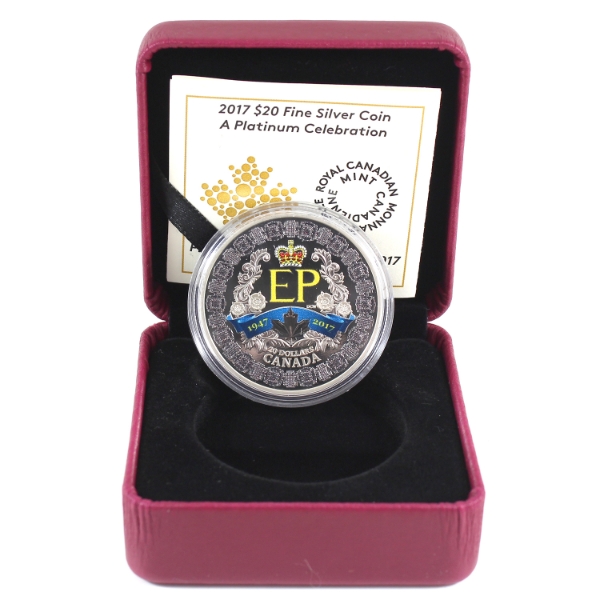 2017 $20 A Platinum Celebration Fine Silver Coin (Tax Exempt)
