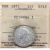 Image 1 : 25-cent 1871 Obverse 1 ICCS EF45