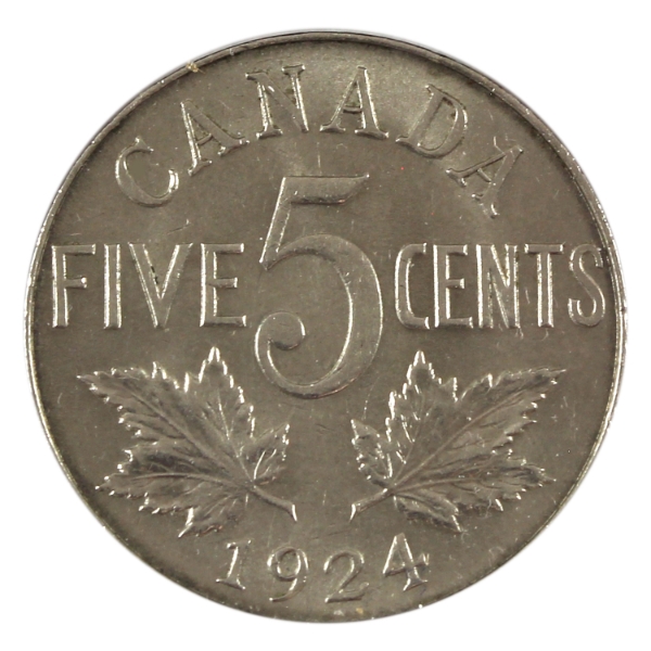 5-cent 1924 UNC+