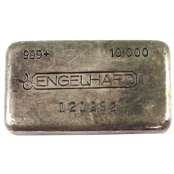 10oz Engelhard Canada Vintage 4th Series .999+ Silver Bar, SN: 121232. Mintage of <2000 (Tax Exempt)