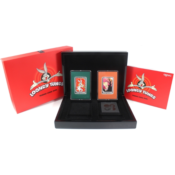 Scarce! 2x 1oz Niue $2 Looney Tunes Trading Coins 2026 .999 Fine Silver Coins (Tax Exempt)