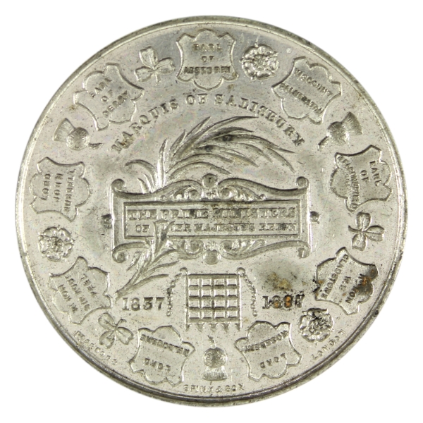 Great Britain 1897 Queen Victoria, The Prime Ministers of Her Majesty's Reign 1.668oz-Silver, 51mm