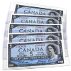 Image 1 : BC-39a-i 1954 $5 *Consecutive* UNC or Better Beattie-Coyne. 5pcs.