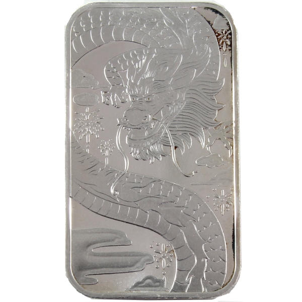 1oz TD Bank Dragon .999 Fine Silver Bar (Tax Exempt)