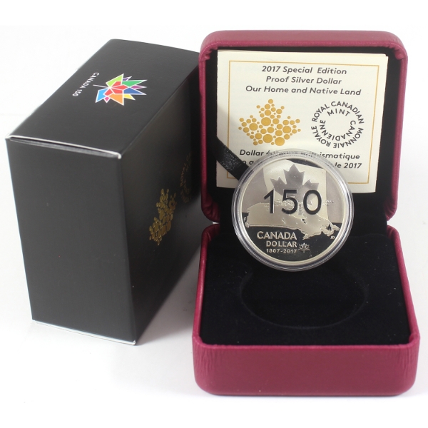 2017 $1 Our Home & Native Land Special Edition Proof Silver Dollar (Tax Exempt)