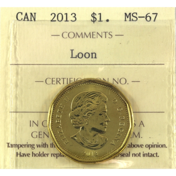 Loon $1 2013 ICCS MS67