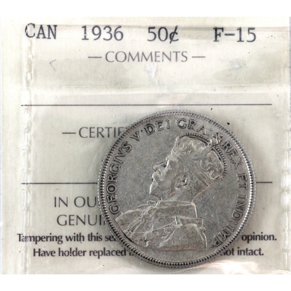 50-cent 1936 ICCS F15 