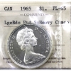 Image 1 : Silver $1 1965 LgBds Ptd 5 ICCS PL65 Heavy Cameo