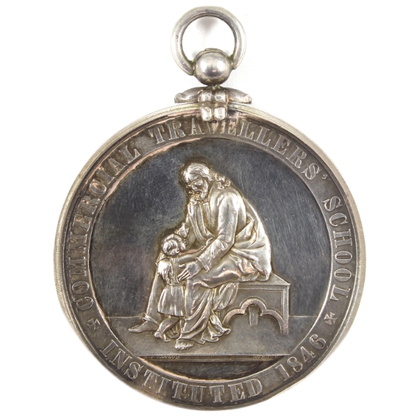 Great Britain 1846 Commercial Travellers' School Cuffley Scholar Medal 47.68g-Silver, 51mm