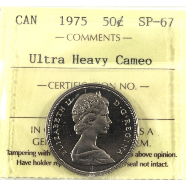 50-cent 1975 ICCS SP67 Ultra Heavy Cameo