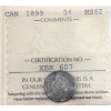 Image 1 : 5-cent 1899 ICCS MS62 