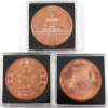 Image 2 : 3x 1oz Assorted .999 Fine Copper Rounds. 3pcs.