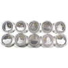 Image 1 : Bulk Lot of Tuvalu 2018 $1 Silver Plated Historical Warship Coins. 10pcs.