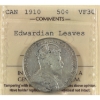 Image 1 : 50-cent 1910 Edwardian Leaves ICCS VF30