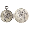 Image 1 : 2x N.D. Sterling Silver Running Medallions. 2pcs.