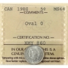 Image 1 : 5-cent 1900 Oval 0 ICCS MS64
