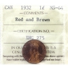Image 1 : 1-cent 1932 ICCS MS64 RD & BN