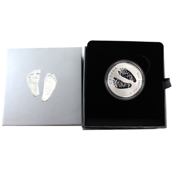 2024 $10 Welcome to the World - Baby Feet Fine Silver (Tax Exempt)