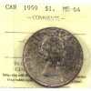 Image 1 : Silver $1 1959 ICCS MS64