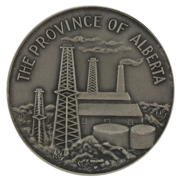 The Province of Alberta Medal 1.3oz-Silver 40.5mm (Tax Exempt)