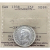 Image 1 : 25-cent 1938 ICCS MS64