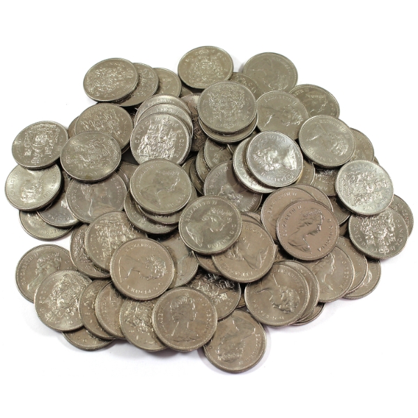 100x 50-cent 1979. 100pcs.