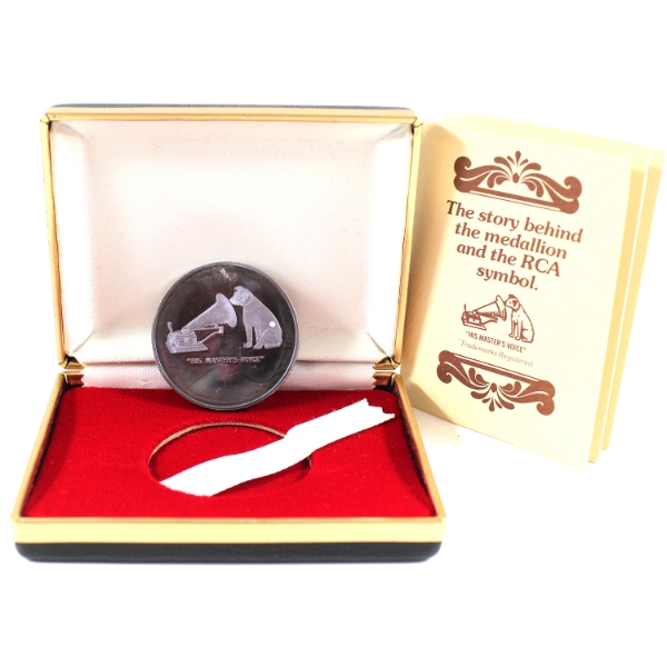  Scarce! 1977 RCA "His Master's Voice" 25 Years of TV Broadcasting in Canada Commemorative Coin