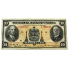 Image 1 : 630-18-04s 1935 $10 Royal Bank of Canada F-VF SN:1390083 Check Letter D