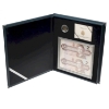Image 1 : 1996 Piedfort $2 Sterling Silver Coin & Banknote Set in Blue Leatherette Case