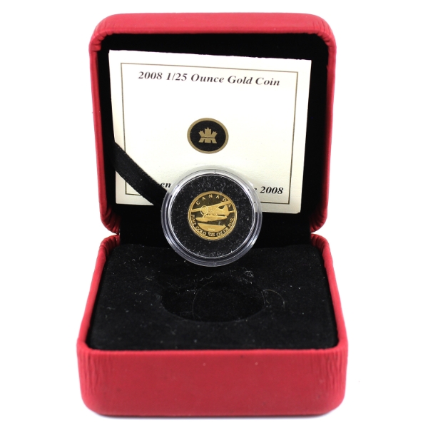 2008 50-cent de Havilland Beaver 1/25oz Fine Gold Coin (Tax Exempt)