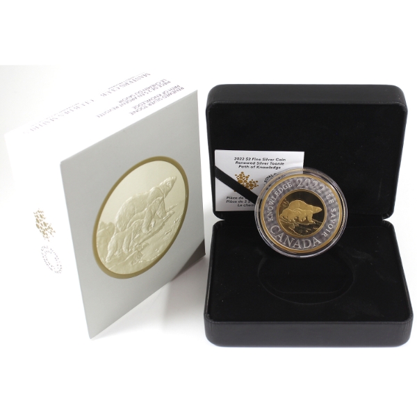 2022 $2 Renewed Silver Toonie: Path of Knowledge .9999 Fine Silver Coin (Tax Exempt)