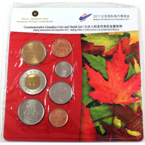 International Coin Exposition 2011 Beijing Commemorative Coin & Medal Set Issued by the RCM