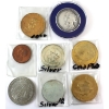 Image 2 : Group Lot of 8x Collectible 1867-1967 Confederation Medallion/Tokens. Some contain Silver. 8pcs.