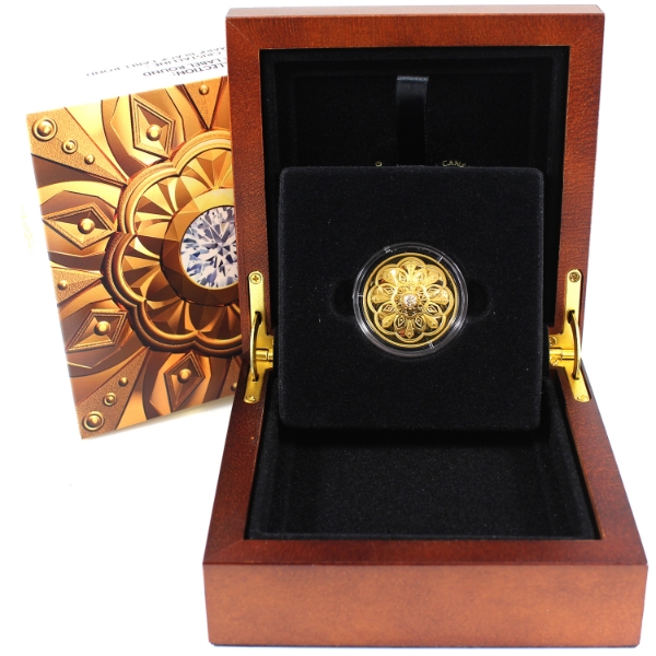 2020 Gold $200 Ultra High Relief Purely Brilliant Collection: Forevermark Black Label Round Coin