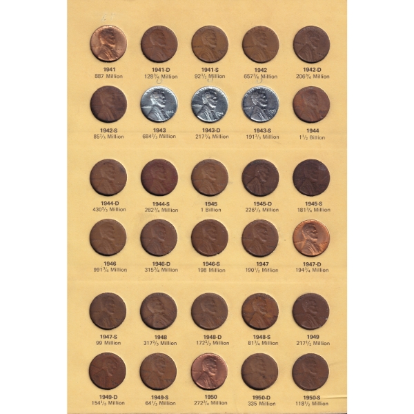USA Library of Coins - Lincoln Cents Part 2 1941-1975 Vol. 3 