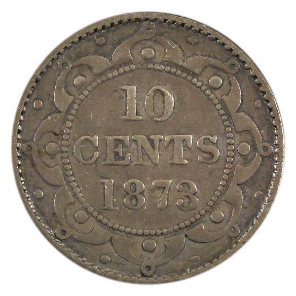 Newfoundland 10-cent 1873 VG-F