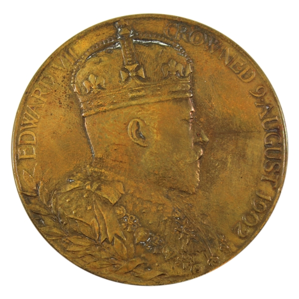 Great Britain 1902 King Edward VII & Queen Alexandra Coronation (Eimer-1871a) 76.8g-Bronze, 55.5mm.