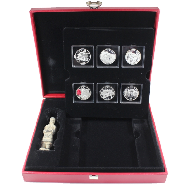 China 2015 Discover China - 1/2oz Fine Silver 6-Piece Medallion Set (Tax Exempt)