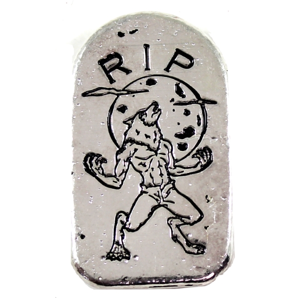 2oz Monarch Werewolf Tombstone .999 Fine Silver Bar (Tax Exempt)