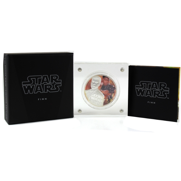 Niue Silver 2016 $2 Star Wars The Force Awakens- Finn  1oz .999 Fine Silver Proof Coin (Tax Exempt)