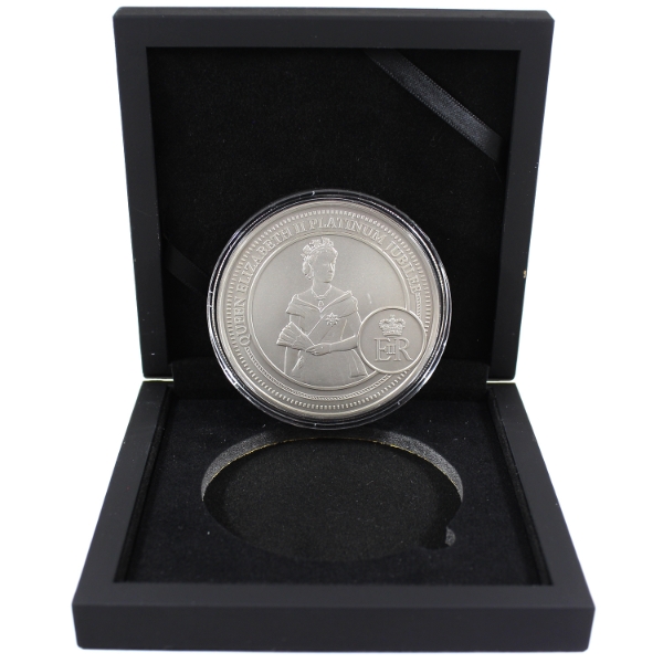 Great Britain Bradford Exchange Mint Queen Elizabeth II Platinum Jubilee Platinum Plated Coin