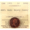 Image 1 : 1-cent 1953 NSF ICCS SP65 Red HC