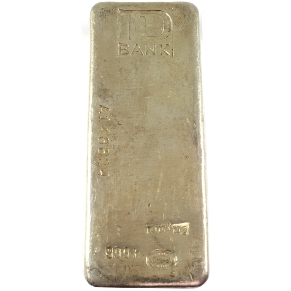 100oz Johnson Matthey Canada-TD Bank 2nd Series .999+ Silver Bar. Mintage of <500! (Tax Exempt)