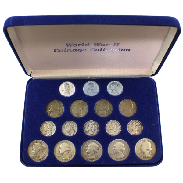 USA 1942-1945 World War II Coinage Collection 17-Coin Set