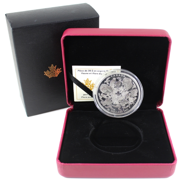 2017 $30 Flora and Fauna of Canada 2oz .9999 Fine Silver Coin (Tax Exempt)