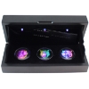Image 1 : Solomon Islands Silver 2016 $2 Black Neon Collection 3-Piece Proof Set (Tax Exempt)